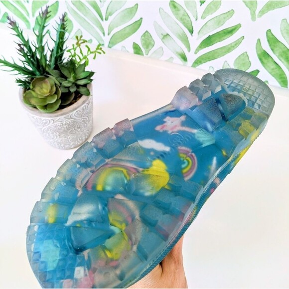 Rainbow Deer Flamingo Waterproof Rain Boots Size 3 Girls - Picture 9 of 9